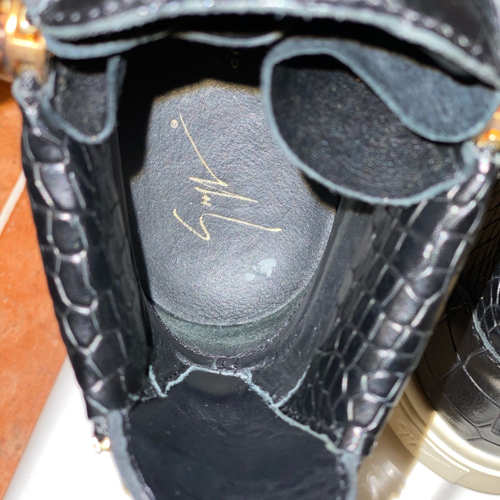 Giuseppe Zanotti Snake & Croc High-Top Sneaker - Picture 7 of 8
